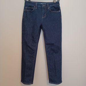 Lands End Mid Rise Straight Leg Jeans